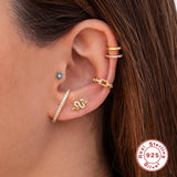 925 Silver Small Stud Earring for Women Piercing Ear Studs Jewelry Gift