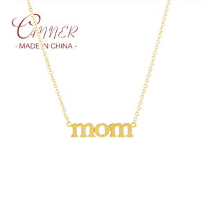 925 Silver MOM Pendant Necklace for Women Mothers Love Mom Jewelry