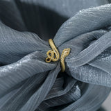925 Silver Snake Ring Punk Hip Hop Adjustable Jewelry