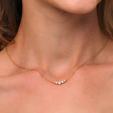 925 Silver Snowflake Cross Pendant Necklace CZ Zircon Choker Clavicle Necklaces