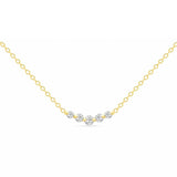 925 Silver Snowflake Cross Pendant Necklace CZ Zircon Choker Clavicle Necklaces