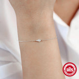 925 Silver Zircon Bracelet 18K Plated Wedding Jewelry Birthday Gift