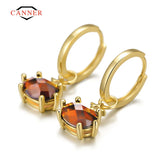 925 Silver Crystal Statement Drop Earrings Women Girls Valentines Gift