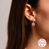 925 Silver Square Drop Earrings Bridal Wedding Jewelry Dangle