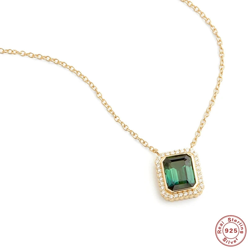 925 Silver Pearl Zircon Pendant Necklace for Women