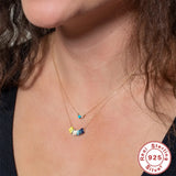 Turquoise Zircon Pendant Necklace for Women