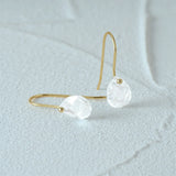 925 Silver Water Drop Solitaire Earrings Minimalism Ins Fine Jewelry