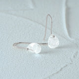 925 Silver Water Drop Solitaire Earrings Minimalism Ins Fine Jewelry