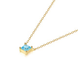 925 Silver Zircon Necklace for Women Clavicle Choker Wedding Jewelry