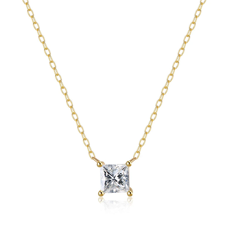 925 Silver Zircon Necklace for Women Clavicle Choker Wedding Jewelry
