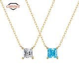 925 Silver Zircon Necklace for Women Clavicle Choker Wedding Jewelry