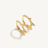 925 Silver CZ Hoop Earrings Zircon Simplicity Huggie Earrings