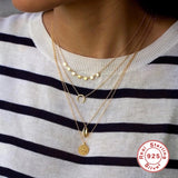 Sunflower Pendant Necklace 925 Sterling Silver Clavicle Chain for Women