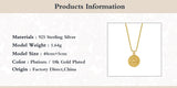 Sunflower Pendant Necklace 925 Sterling Silver Clavicle Chain for Women