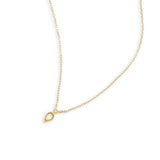 Alien Stone 925 Silver Necklace Zirconia Chain Punk Jewelry