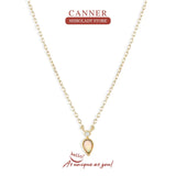 Alien Stone 925 Silver Necklace Zirconia Chain Punk Jewelry