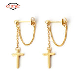 925 Sterling Silver Cross Earrings Studs for Women