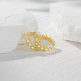 Angel Eyes 925 Silver Earring Zirconia Hoops Cartilage Fine Jewelry