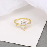 Plata 925 Sterling Silver Wedding Rings For Women Colorful Zircon Finger Ring