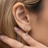 Snake Earrings Silver 925 Zirconia Drop Earrings
