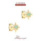 Anise Star Earrings Silver 925 Stud Earrings For Women Wedding Party 18K