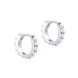 Hoops Earring Light S925 Silver Pearl Earrings Wedding Jewelry