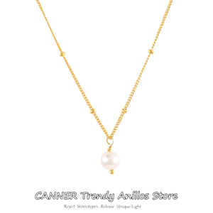 925 Silver Pearl Pendant Necklace Sweet Girls Bride Jewelry