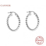 Sterling Silver Beancurd Earrings Zircon Diamond Jewelry