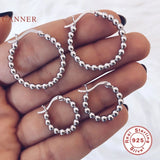 Sterling Silver Beancurd Earrings Zircon Diamond Jewelry