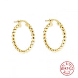 Sterling Silver Beancurd Earrings Zircon Diamond Jewelry