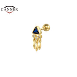 CZ Zircon 925 Sterling Silver Ear Studs Earrings for Women