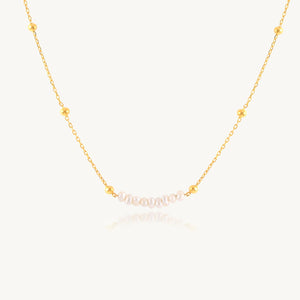 Bohemia Baroque Pearl Necklace 925 Sterling Silver Jewelry