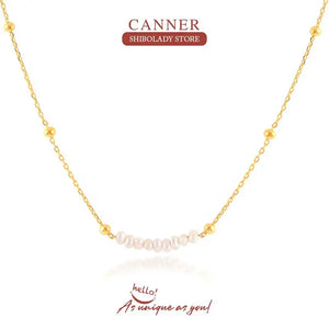 Bohemia Baroque Pearl Necklace 925 Sterling Silver Jewelry
