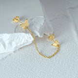Butterfly Tassel 925 Sterling Silver Earring Drop Earrings Fine Jewelry
