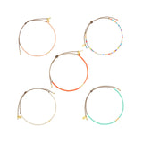925 Silver Boho Beaded Chain Bracelet for Women