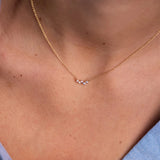 Zircon Necklace For Women 925 Silver Wedding Long Chain Pendente