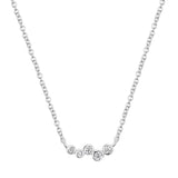 Zircon Necklace For Women 925 Silver Wedding Long Chain Pendente