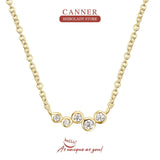 Zircon Necklace For Women 925 Silver Wedding Long Chain Pendente