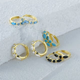 Classic 925 Silver Drop Earrings Zirconia