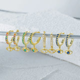 Classic 925 Silver Drop Earrings Zirconia