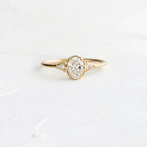 Clear Crystal 925 Sterling Silver Rings For Women Cartilage 18K Fine Jewelry Wed