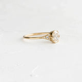 Clear Crystal 925 Sterling Silver Rings For Women Cartilage 18K Fine Jewelry Wed