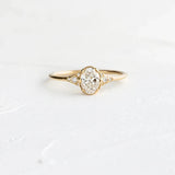 Clear Crystal 925 Sterling Silver Rings For Women Cartilage 18K Fine Jewelry Wed