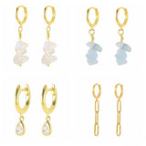 Star Fruit Enamel Earrings 925 Silver Piercing Jewelry