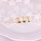 Colorful Zircon Earring Set 925 Silver Cartilage Stud Piercing
