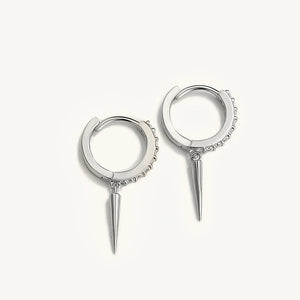 925 Sterling Silver Lightning Earrings Hoops Bee Star Moon Piercing Jewelry