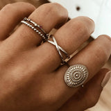 925 Sterling Silver Rings For Women Minimalist Golden 18K Fine Jewelry Wedding