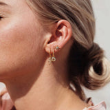 Zircon Copper Earring Drop Earrings 18K Wedding Party Fine Jewelry