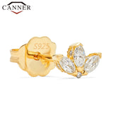 Zircon 925 Sterling Silver Earrings Cubic Zirconia Studs