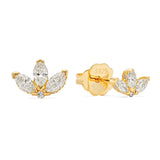 Zircon 925 Sterling Silver Earrings Cubic Zirconia Studs